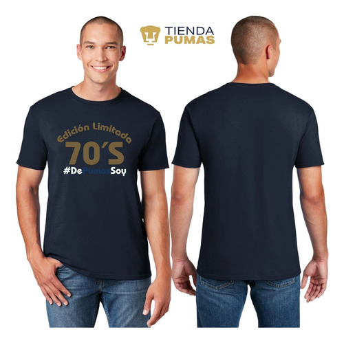 Playera Deportiva Hombre Pumas Unam 70s