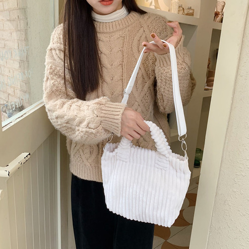 Bolso De Mano Dheld Diagonal Pequeño De Pana, Bonito Bolso D