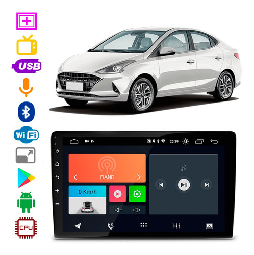 Mp5 Hyundai Hb20s 2020 A 2021 Faaftech 9 Pol Bt Android App