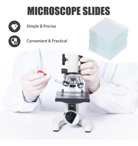 Carátulas Para Microscopio, 500 Unidades, Cubiertas Para Mic