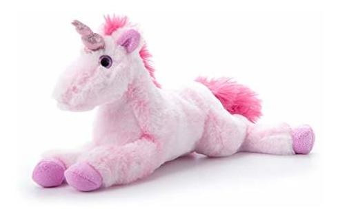 El Pequeño Zoológico Rosa Unicornio Relleno Animal, 3hyy4