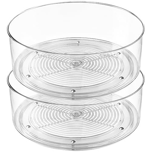 Lazy Susan Organizer, 2pcs 360 Degree Rotating Turntabl...