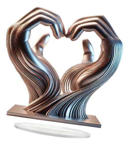 Decoración Acrílica De Manos En Forma De Corazón,