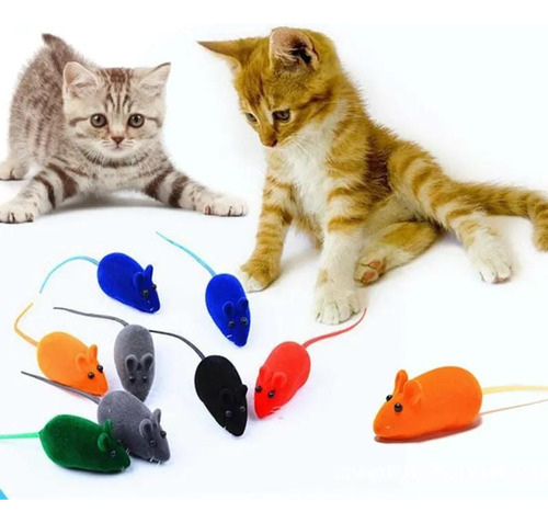 Juguete Ratón Interactivo Para Gatos X4 Uds