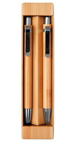 Set Bambú Nagano Bolígrafo Y Lápiz Mecánico X10 Un| Giveaway