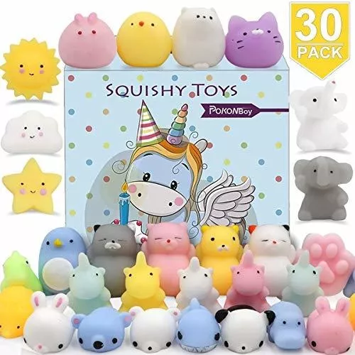 POKONBOY 60 Pack Mochi Squishy Toys Squishies, Cat Maroc