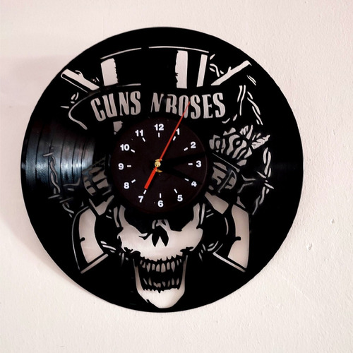 Reloj Guns And Roses En Disco De Vinilo 