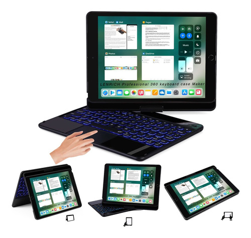 Estuche Para Teclado iPad Th Generation Air Rd Pro Color