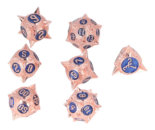 Jogo De Tabuleiro Polyhedral Dice, 7 Peças, Conjunto De Meta