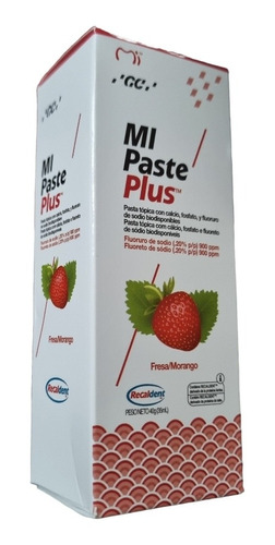 Mi Paste Plus Fresa Con Recaldent Gc Ayuda Sensibilidad 