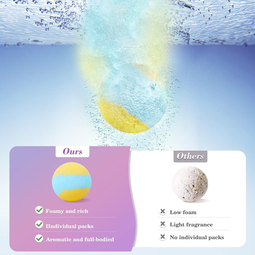 Calmnfiz Bath Bombs Para Mujeres Juego De Regalos 20pcs Natu