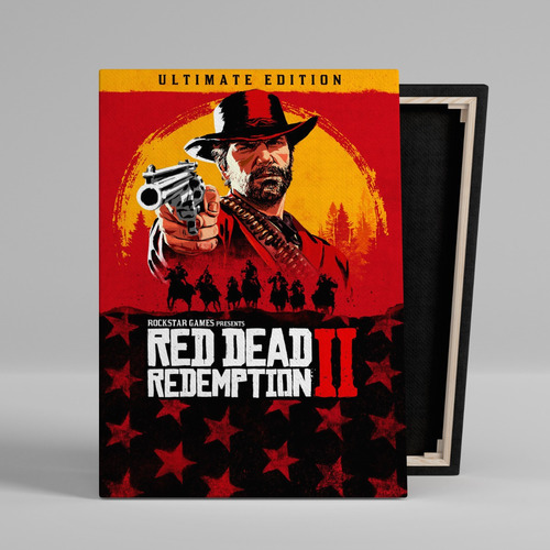 Cuadro Gamer Red Dead Redemption Rdr2 Canvas 60x40 Cm