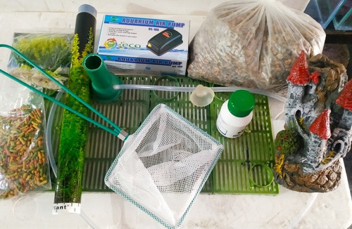 Kit De Accesorios Para Pecera De Hasta 24 Litros.