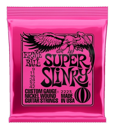 Encordado De Electrica Ernie Ball Super Slinky 09