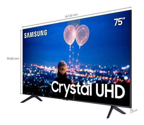 Imagem 5 de 6 de Smart Tv Led Samsung 75 Tu8000, Crystal Uhd Hdmi Usb