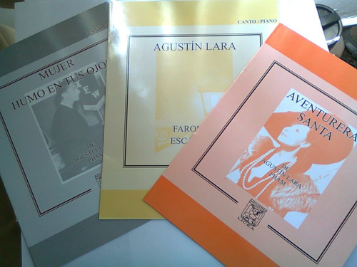 Agustin Lara Partituras Piano Y Canto 6 Partituras 