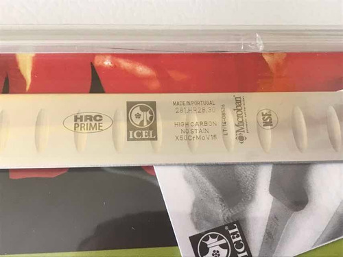 Cuchillo Cecinero/ Jamon Serrano 12 Pulgadas Troquelado Icel
