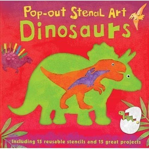 Pop-out Stencil Art: Dinosaurs, De Hambleton, Laura. Editorial Qed Publishing, Tapa Blanda En Inglés Internacional, 2016