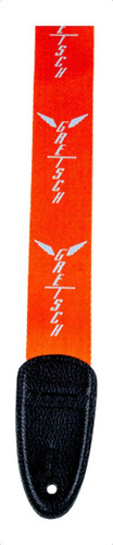Pulseira com padrão de logotipo Gretsch Wing, laranja com cinza Lo Color Laranja