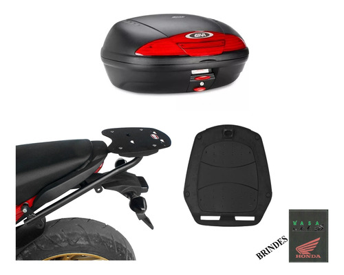 Suporte Bau Bauleto Bagageiro Cb 650f Cbr 650f + Givi 45lts