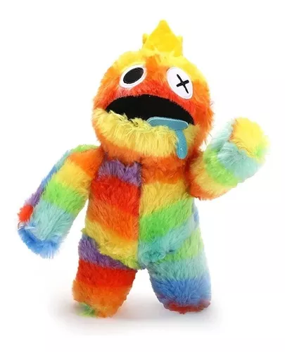 Kit 2 Bonecos Pelúcia Rainbow Friends Orange E Azul Babão - R$ 89,99