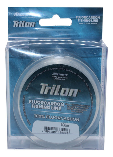 Linha Pesca Fluorcarbon Trilon 0,31m Suporta 5,7kg 13lb 100m Cor Transparente