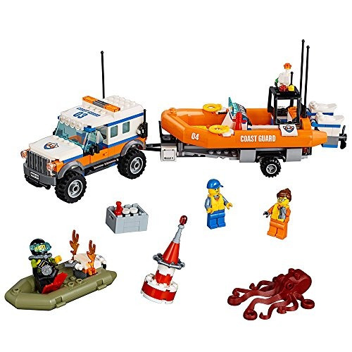  City Coast Guard 4 X 4 Response Unit 60165 Kit De Const