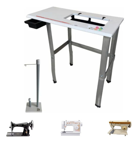 Mesa Para Máquina Costura Pretinha Singer Elgin Vigorelli