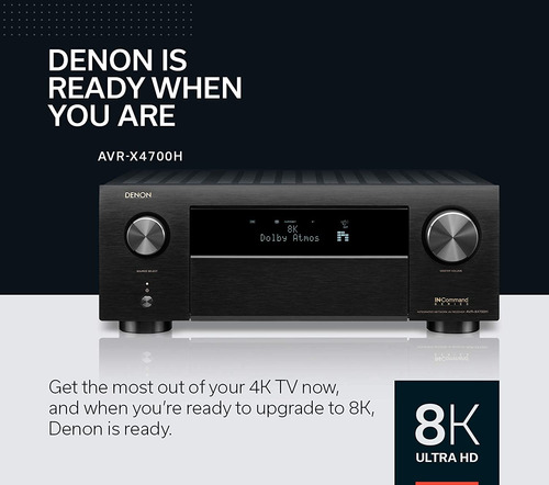 Receiver Denon Avr-x4700h 8k Ultra Hd 9.2 Canales
