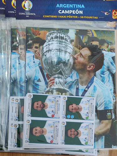 Copa América 2021 Panini Maxi Poster Argentina Campeón