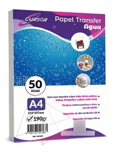 Papel Transfer Al Agua Cerámicos,uñas Inkjet 50 Hojas A4