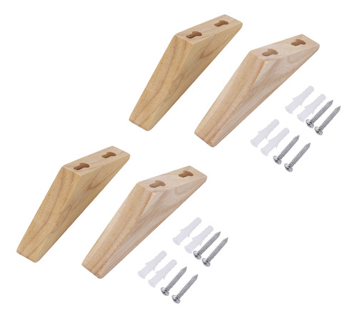 Perchero De Madera Natural Para Colgar Ropa, Colgador De Par