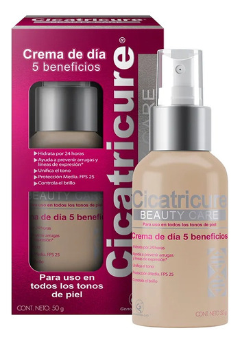 Cicatricure Beauty Care Crema De Día Maquillaje 5 Beneficios