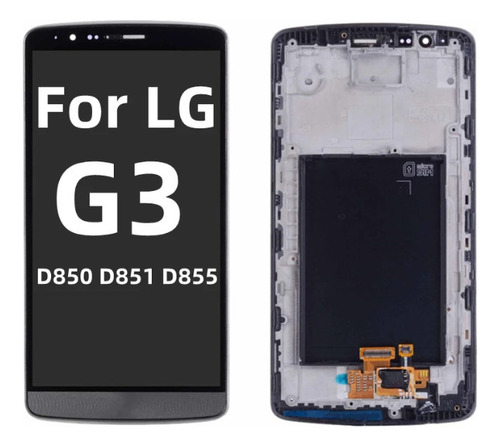 Pantalla Lcd Original+marco Para LG G3 D855 D850 D851
