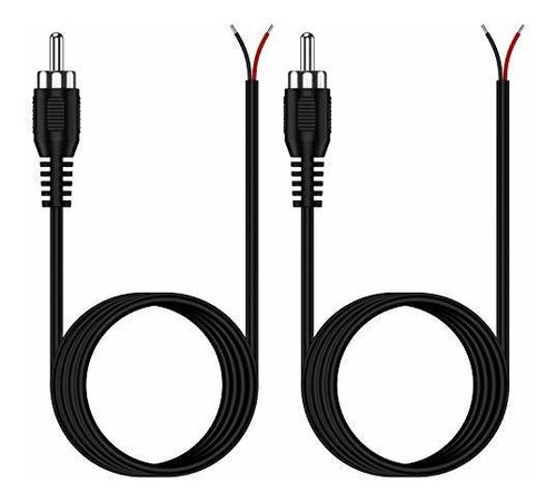 Rca A Cable Desnudo, (paquete De 2 22awg 6.6 Pies) Adaptador