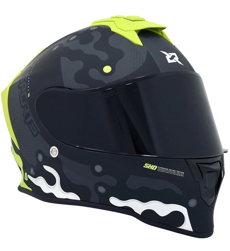 Casco X-sports V151 Elementi - Omi Color Verde/Negro Tamaño del casco M
