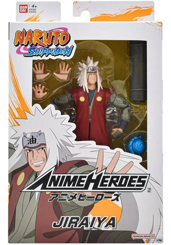 Naruto Shippuden Figurajiraiya Anime Heroes 15cm Bandai