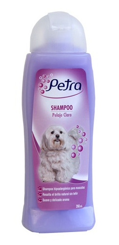 Shampoo Para Mascotas De Pelo Claro, Petra