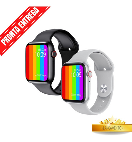 Relogio Smartwatch Inteligente iwo 12 Lite W26 Tela Infinita