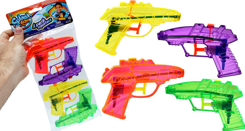 Mini Pistola De Agua De Juguete, 1 Paquete (4 Pistolas) Pis.