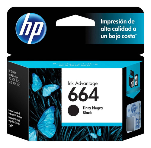 Cartucho Hp Original 664 Negro Verificable
