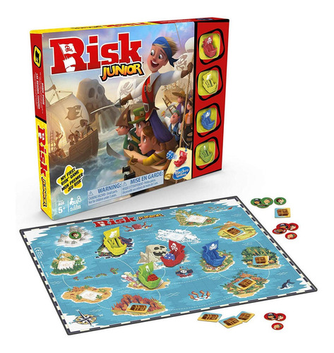 Risk Junior - Juego De Mesa - Piratas - Hasbro