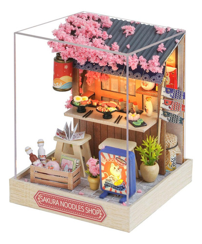 Kits De Casa De Muñecas En Miniatura Casa De Fideos Sakura