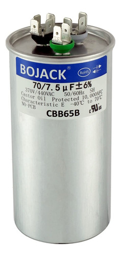 Bojack 70+7.5 Uf 70/7.5 Mfd ± 6% 370/440 V Ca Cbb65 Condensa