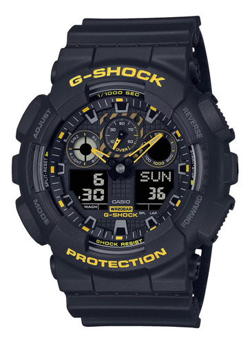 Relógio Casio G-shock Yellow Caution Ga-100cy-1adr