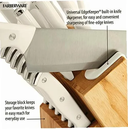 Farberware Edgekeeper Juego De Bloques De Cuchillos Con