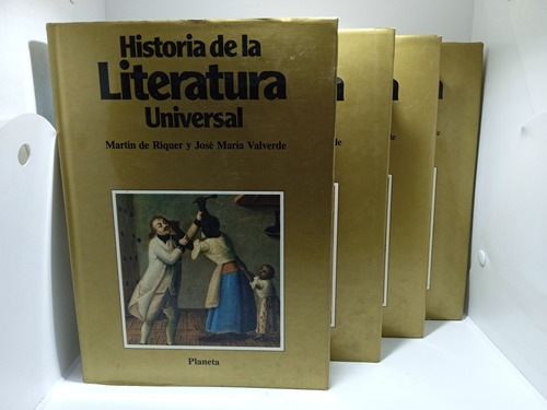 Historia De La Literatura Universal - M. De Riquer - 4 Tomos