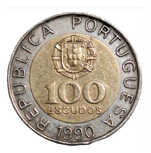 Moeda 100 Escudos Republica Portuguesa 1990 (Usado)