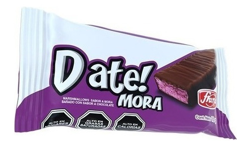 Marshmallows Date Mora Caja X 20 Unidades De Fruna