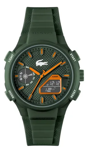 Relógio Lacoste Lc33 Masculino Borracha Verde 2011367